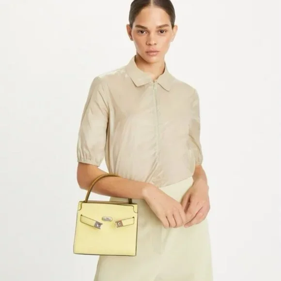 🌸NeW! Authenticated! Rare! Tory Burch PETITE LEE RADZIWILL DOUBLE BAG - Picture 5 of 17